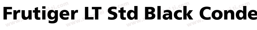 Frutiger LT Std Black Condensed字体转换